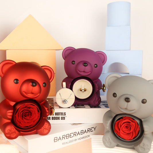 Eternal Rose Teddy Bear Box