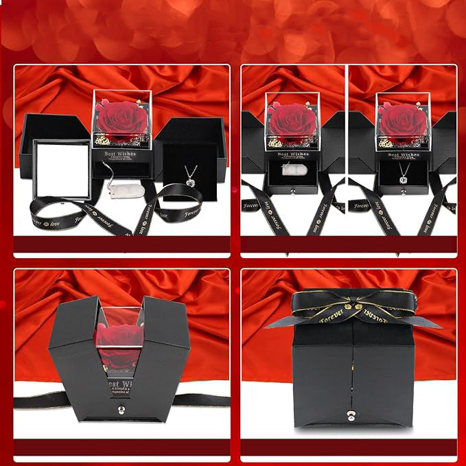 EternaGlow™ Preserved Rose Jewelry Gift Box