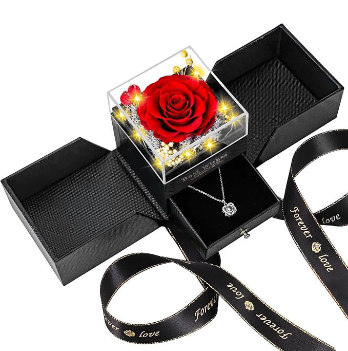 EternaGlow™ Preserved Rose Jewelry Gift Box
